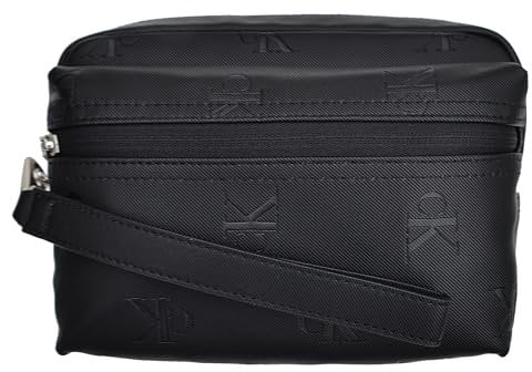 Calvin Klein Kulturtasche Kosmetiktasche Washbag Mono Soft Pouch Schwarz