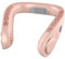 DDKJ Ventilador de Cuello Aire Acondicionado,Aire para el Cuello 5 Velocidad,Ventilador Collar 3 Niveles de Frío,Pantalla LED,5500mAh,Ventoinha Portatil para Hombres/Mujeres/Niños-Rosa