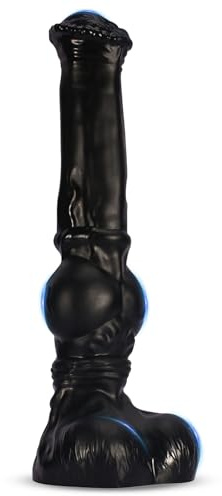 AMZII 300mm Gros Gode Anal XXL Large Plug Anale,Ecarteur - Plug Anal Godes avec Ventouse et Testicules,Gode Anale,Extenseur Homme Plugs Anals Godemichets Plug Geant Jouet Couple (XXL)