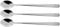 Fackelmann 41421 Lot de 3 cuillères à café, cuillère à glace, cuillère, ustensiles de cuisine, café, irish, Acier inoxydable, 20 cm