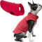 Gooby Fleece-Weste, Hundepullover – Rot, Größe XL, Warmer Pullover, Fleece-Hundejacke mit O-Ring-Leine, Winterpullover für kleine Hunde, Jungen oder Mädchen