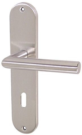 Häusler Onlinehandel GmbH Edelstahl Türbeschlag TA-1206 Langschild BB Renovierung Türgriffe Türklinke