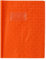Calligraphe 72018C - Heftumschlag / Heftschoner / Hefthülle Calligraphe mit Feinkörnung Diamantmotiven, 17x22 cm, Etikettenhalter, aus PVC blickdicht und strapazierfähig, Orange, 1 Stück