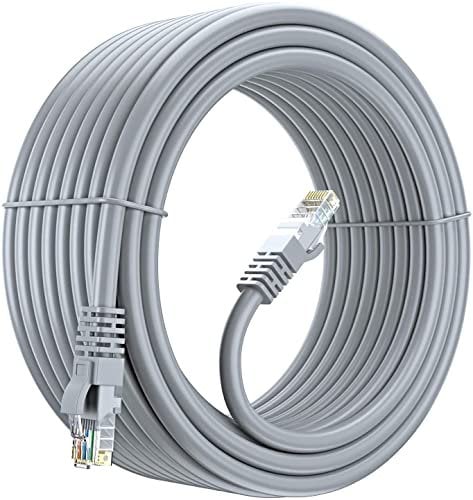 Vsnetwork Matassa 30 MT Metri Cavo di rete UTP CAT6 CCA RJ45 Patch Cord Gigabit 10/100/1000 Mbps Compatibile con Cat 5 Cat5E Cat 7Ethernet Grigio