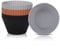 SUPER KITCHEN 9,2cm Große Muffinform Silikon, Antihaft Wiederverwendbar Silikon Backform, Cupcake Formen, Tief Muffinförmchen Muffinblech, Muffinför Ostern, Silikonform Für Heißluftfritteuse,12er-Pack