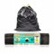 Bin Bags Refuse Sacks With Drawstring Heavy Duty for Kitchen Bathroom Garbage Pedal Dustbin Liners Composable Recycled Strong For Office Garden Catering Commercial Waste Black 50L (black pack of 10)