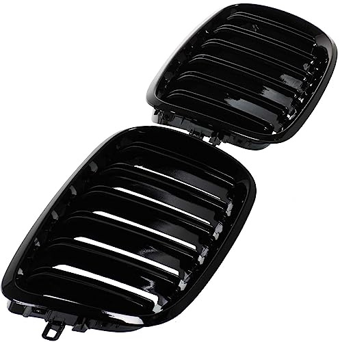 BandelOne enthält Sport Kühlergrill Doppelsteg Nieren Schwarz Hochglanz passend für 5er X5 E70