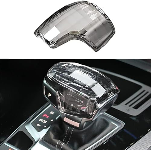 WHYIOFC Kristall Schaltknauf Manuelle Schalthebelabdeckung Kompatibel mit Audi A6/A7/A8/SQ8/RS6/RS7/Q8/S8 Modelle