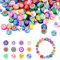 LYTIVAGEN 200 Stück Topf Blumen Perlen zum Auffädeln Blumen Bastelperlen Polymer Clay Beads Blumen Armband Perlen Bunte Fimo Schmuckperlen Weiche Keramik Blumenperlen für DIY Armband Halskette