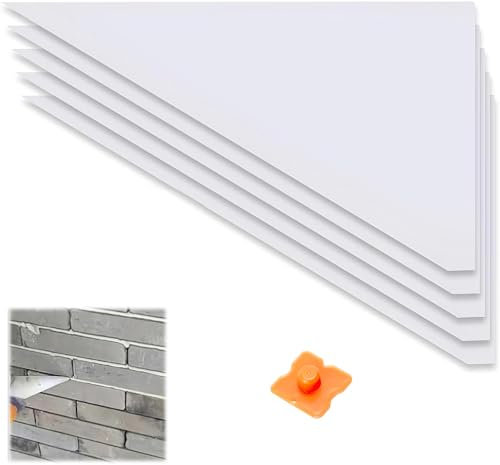 DHWEKU 5 Pièce Sac de Mortier, Sac de Coulis, Sac de Scellant de Ciment, Poche à Jointer, Sacs de Coulis Professionnels, avec 1pc Grattoir à Couture en Silicone,pour Joints et Sceller,Blanc