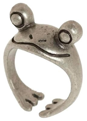 mivceklw Froschringe, Froschring – elegante süße Ringe mit Tieren und Fliegen, ein Paar funky Ringe für den täglichen Gebrauch, Familie, Jubiläen, Freunde, Geburtstage, riferimento alla