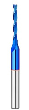 MACHSWON Straight Two Flute Router Cutter 1/4 Inch Shank,3mm Cut Diameter & 25.4mm Cut Length,Tungsten Carbide Tipped,Milling Cutter Straight Router Bit Solid Caribide Bit UP CUP
