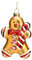 Glaskugel Lebkuchenmann Weihnachtsanhänger Baumschmuck Weihachten Christbaumschmuck, Fensterdeko Dekoration Hänger