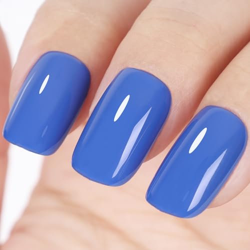 TUTUYU Crown Blue Gel Nail Polish,Sapphire Blue Gel Polish for Proffesional Manicure Salon or DIY Nail Art at Home