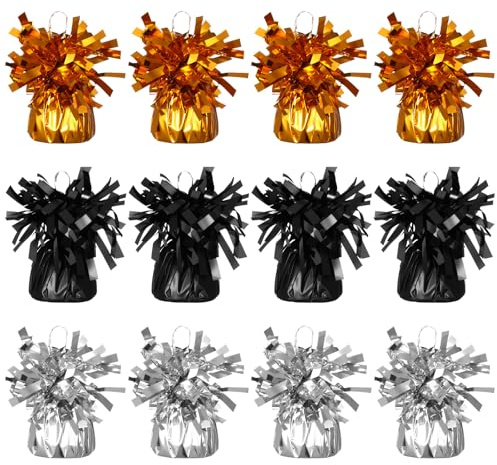 Skylety 12 Pack Hallowmas Metallic Balloon Weights, Party Decoration Weight