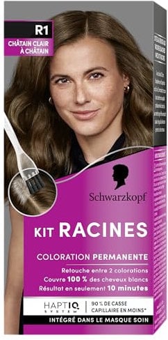 Schwarzkopf Soyance – Kit para raíces, para cabello castaño claro a castaño