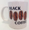 Black Coffee Flag 11oz Ceramic Coffee Mug by Cotton Cult