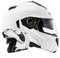 ATO Moto Montreal Weiß Größe XL 61cm Klapphelm mit Doppelvisier System und der neusten Sicherheitsnorm ECE 2205