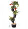 CitySens - Macetero Vertical con Autorriego WiFi, Negro, 4 Macetas