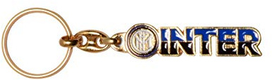 Schlüsselanhänger aus Metall, Schriftzug Inter, offizielles Produkt, Geschenkidee für Fußball Serie A