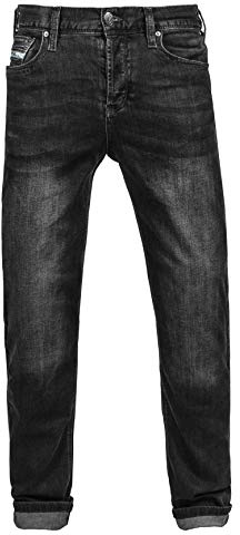 John Doe Original XTM Motorrad Jeans Herren Stretch mit Protektoren Black 40/32