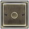 Brush Antique Brass Dimmer Switch 1 Gang Single Pole 0-400w BE352 KME