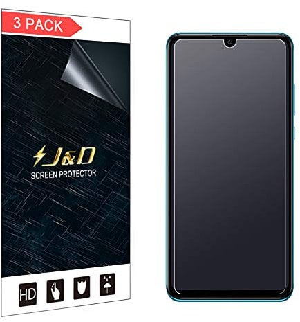 J&D Kompatibel für 3-Pack Huawei P30 Lite Schutzfolie, [Antireflektierend] [Nicht Ganze Deckung] Matte Folie Displayschutzfolie für Huawei P30 Lite Displayschutz - [Nicht für Huawei P30/P30 Pro]