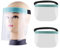 2 Stück Anti Fog Gesichtsschutz Schutzvisier Face Shield Visier Augenschutz Gesichtsvisier Schutzschild Gesichtsschutzschild