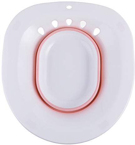 Seat bath for toilet, Faltbares Sitzbad für die Toilette, Sitzsitzbad für Toilettenhämorrhoiden Sitzbad über der Toilette, für postpartale Wunden, schwangere Frauen, Hämorrhoiden, Perinealpflege