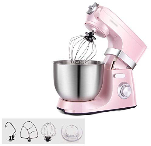 Stand Mixer, 9 Speed Tilt-Head Kitchen Electric Food Mixer with Beater, Dough Hook and Wire Whip, 1500W High Power 7-Liter Large Capacity Overheating Protection Food Grade Materials(Pink)