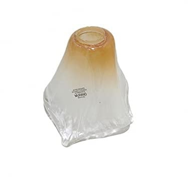 Generico Coppa in vetro di murano ricambio per lampadario, plafoniera, lampada da parete, attacco piccolo E14 coll. orizzonte