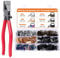 Kinsinder 90Pcs Key Fob Hardware with Pliers, 1 Inch Keychain Hardware with Key Ring, Lanyard Key Fob Hardware for DIY Keychain Wristlet Lanyards Belts