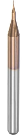 sourcing map Schaftfräser CNC Fräser Titanbeschichteter Wolframkarbid Gravierfräser Satz für PCB Kunststoff Faser Holz 0,2 mm x 1 mm