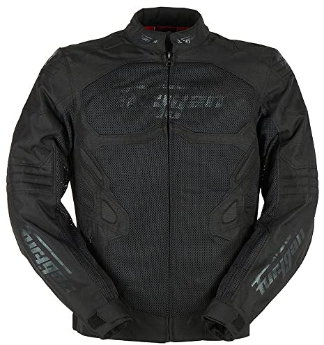 Furygan Homme Atom Vented Evo Veste, Noir-Noir, XXL EU