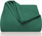LAYNENBURG Premium Tagesdecke 220 x 240 cm XXL - Waffelpique 100% Baumwolle - leichte Wohndecke Waffeloptik - Baumwolldecke Bett-Überwurf, Sofa-Überwurf, Couch-Überwurf - Sofa-Decke (Dunkelgrün)