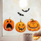 Wandtattoo Loft Fensterbild Halloween Kürbisse Fledermäuse Fensterdeko Kinderzimmer Kind Fensterfolie Fensterdekoration, 1. A4 Bogen, Motiv 1