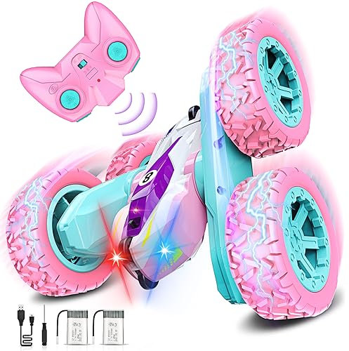 Gralal Voiture Télécommandée Fille 3-12 Ans Jouet Fille Jeux RC Enfant Radiocommandée Cadeau Anniversaire