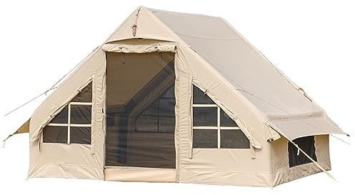 ASSYA Outdoor Glamping Outdoor Blow Up Tent Inflatable Glamping Tent Suitable for 5-8 People Mesh Design Anti-Insect And Mosquito with Chimney Mouth