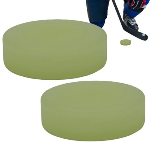Facynde Eishockey Pucks Im Dunkeln Leuchtende Hockey-Pucks Hockey Pucks Für Schießen Und Street Hockey Im Dunkeln Leuchtender Eisball X1 Oder Im Dunkeln Leuchtender Eisball X2