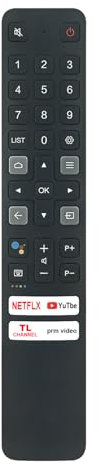 ALLIMITY RC901V FMRG Telecomando vocale Compatibile con TCL TV 50C725 55C725 65C725 75C725 55C727 65C727 75C727 55C825 65C825 75C825 85C825 98C735 43P725 50P725 55P725 65P725 75P725 85P725