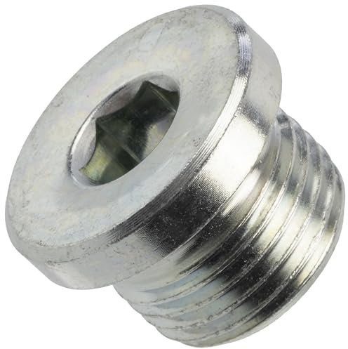 AERZETIX - C76222 - Hochdruck-Verschlussstopfen - männlich M18x1.5 mit flansch - mit sechskant-innensechskant - aus stahl