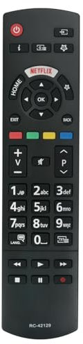 Telecomando di ricambio RC-42129 RC42129 RC42129M, Fit for Panasonic LED TV TX-58JX610E TX-65JX610E TX-43JX600EZ TX-50JX600EZ TX-55JX600EZ TX-58JX600EZ TX-65JX600EZ TX-43JX600E TX-50JX600E TX55JX600E
