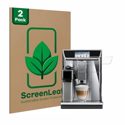 ScreenLeaf (2 Stück Schutzfolie für DeLonghi PrimaDonna Elite Experience ECAM656.85.MS [nachhaltiger Displayschutz, Folie, transparent, kratzfest]