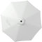 Outsunny Telo di Ricambio per Ombrellone 3x3 m con Presa d'Aria Superiore, Telo per Ombrellone in Poliestere 160 g/m² Resistente ai Raggi UV e all'Acqua, Bianco