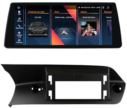 Radio para coche de 10,25 pantalla táctil CarPlay inalámbrico Android Auto para B-enz C Class W204 S204 2011-2015 NTG 4.5 estéreo multimedia receptor de radio navi GPS cámara gratuita(Color:4+64G)