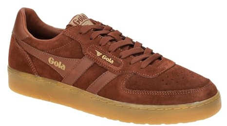 Gola Men's Hawk Suede '86 Sneaker, Rust/Gum, 9 UK