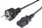 PremiumCord Cable de Alimentación de 230 V, 2 m, con Contacto A Tierra A Enchufe C13, IEC 320, Cable de Alimentación para PC de 3 Pines, Color Negro