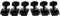 Musiclily 3L3R Semiclosed Gitarren Mechaniken Tuning Pegs Machine Heads für E-Gitarre und Westerngitarre, Schwarz