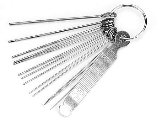 Guitar Nut Slot Files, 13Pcs Guitar Bridge and Saddle Nut Files Set for Guitar Repair Tool, Guitar Maintenance and Repair Tools Musical Instrument Accessories