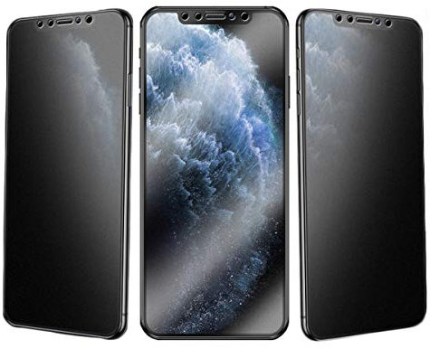 JELLYEA 3 Piezas Protector Pantalla Privacidad para iPhone 11 Pro/X/XS Vidrio Templado Mate Anti-Espía Anti-Huellas Anti-Reflejo Cristal Templado para Apple iPhone X/XS / 11 Pro,5.8